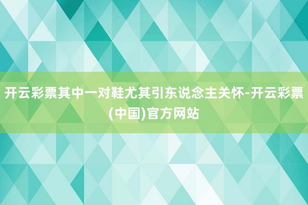 开云彩票其中一对鞋尤其引东说念主关怀-开云彩票(中国)官方网站